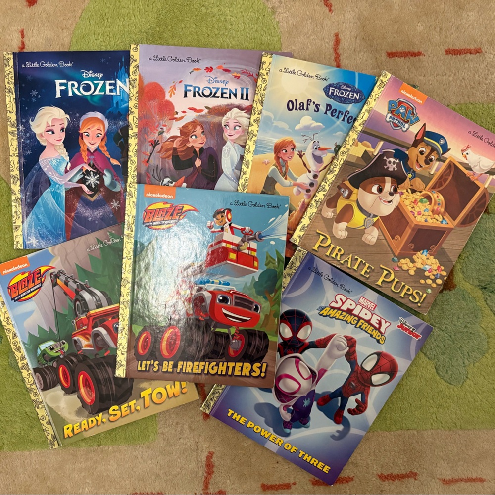 Nickelodeon and Disney Golden Book Storybook Set (7 books)